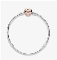 Bracciale Pandora Donna Pandora Icons in Argento Acquamarina 1 Ct 580719-18 - 580719-18